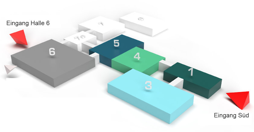 Hallenplan ALUMINIUM Messe