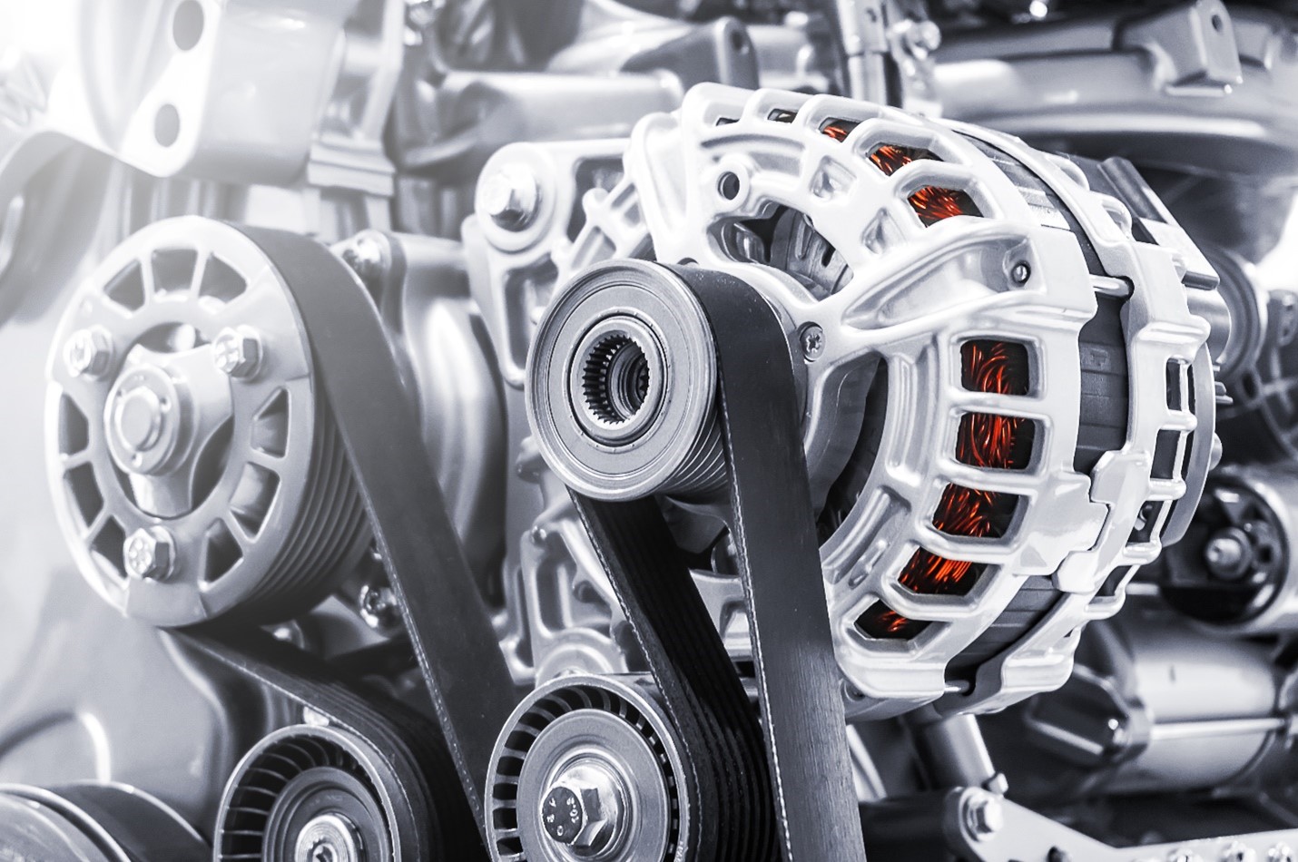 a close-up of a steering wheel