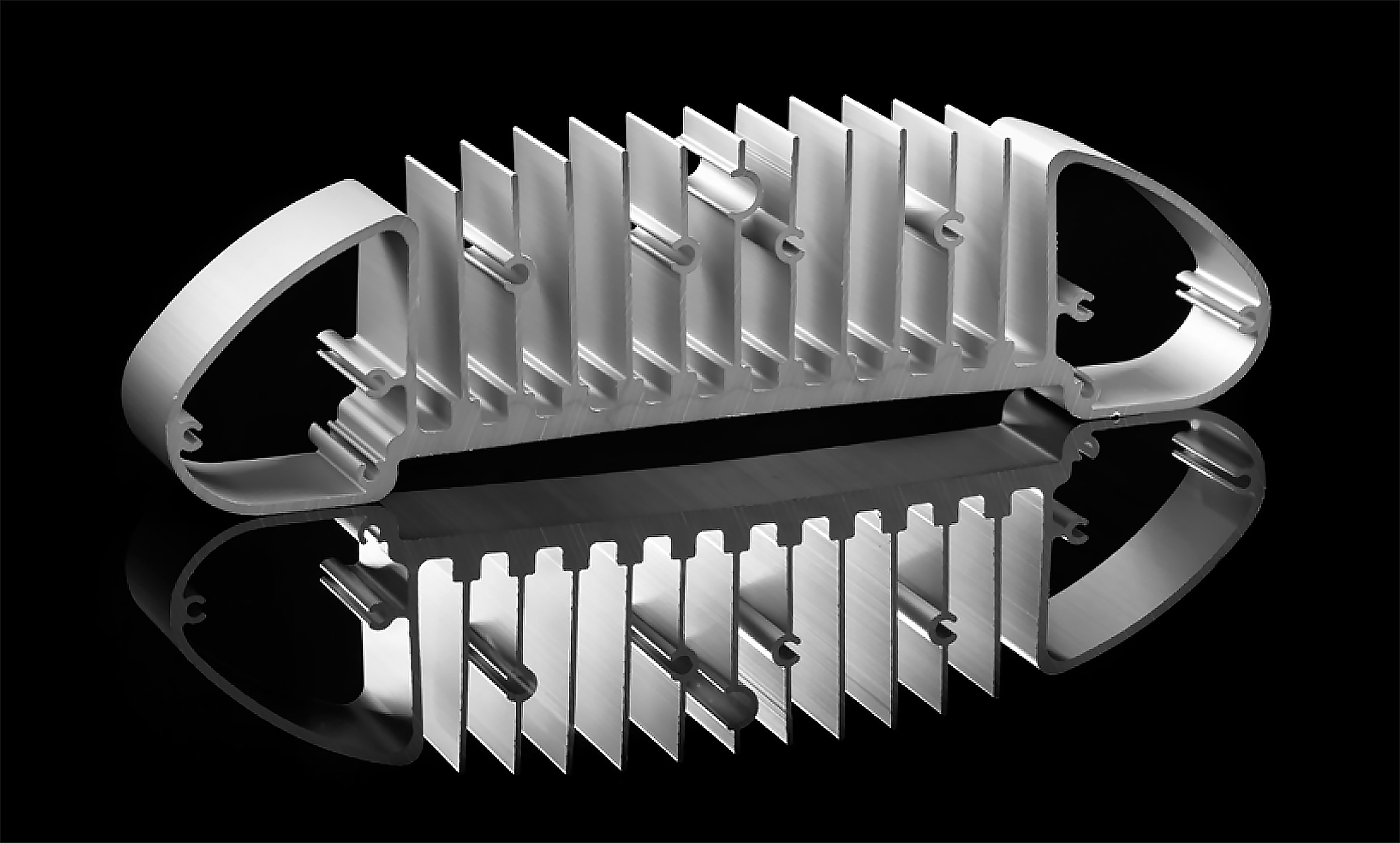 Heat sink profile that includes different functions.