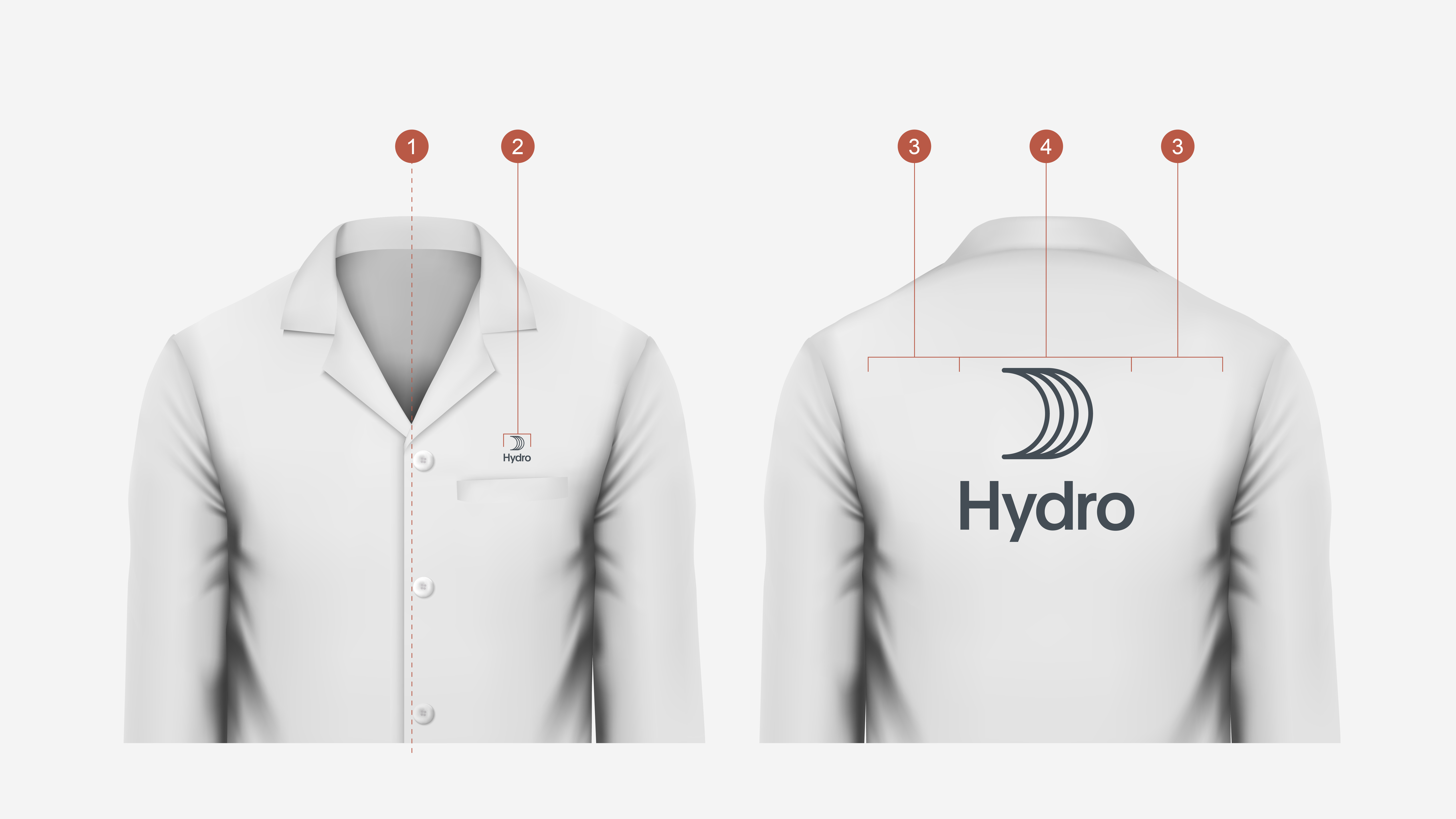 a pair of white t-shirts