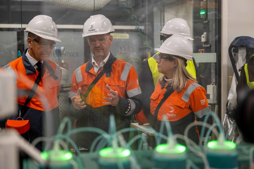 a group of people wearing hard hats