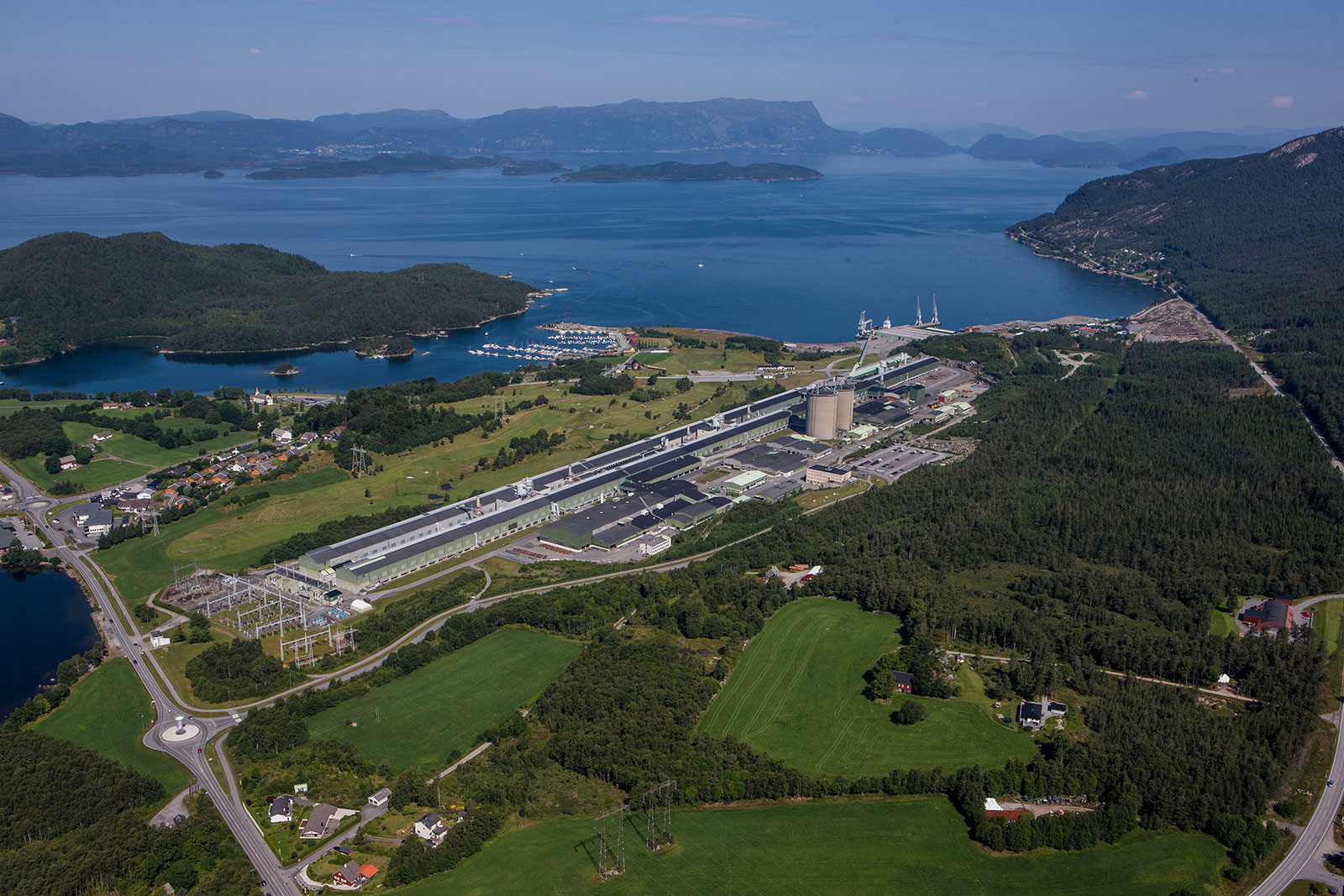 Husnes aluminium plant in Norway