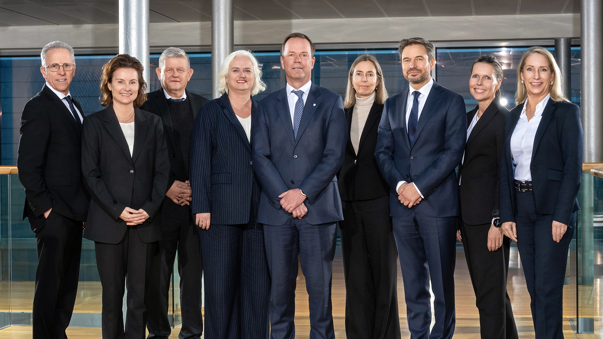 a group of people posing for a photo