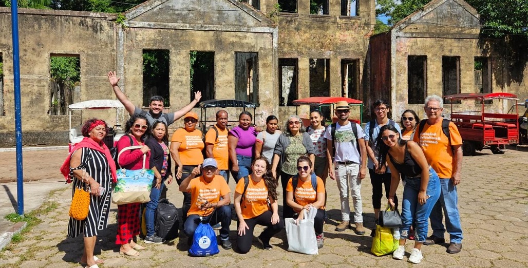 a group of people posing for a photo