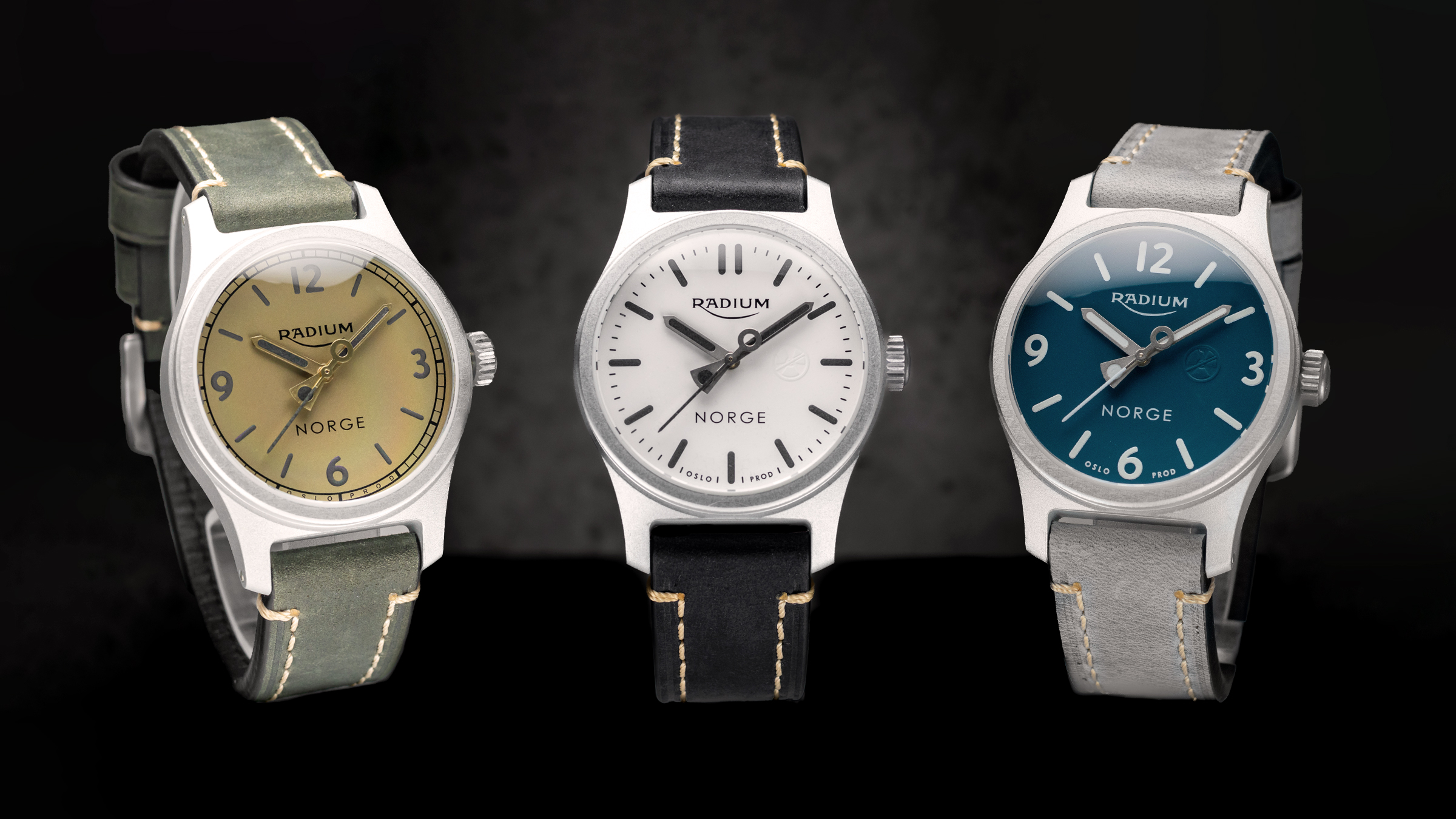 Watches from Radium Instruments. (Photo: Christian Kirkemo)