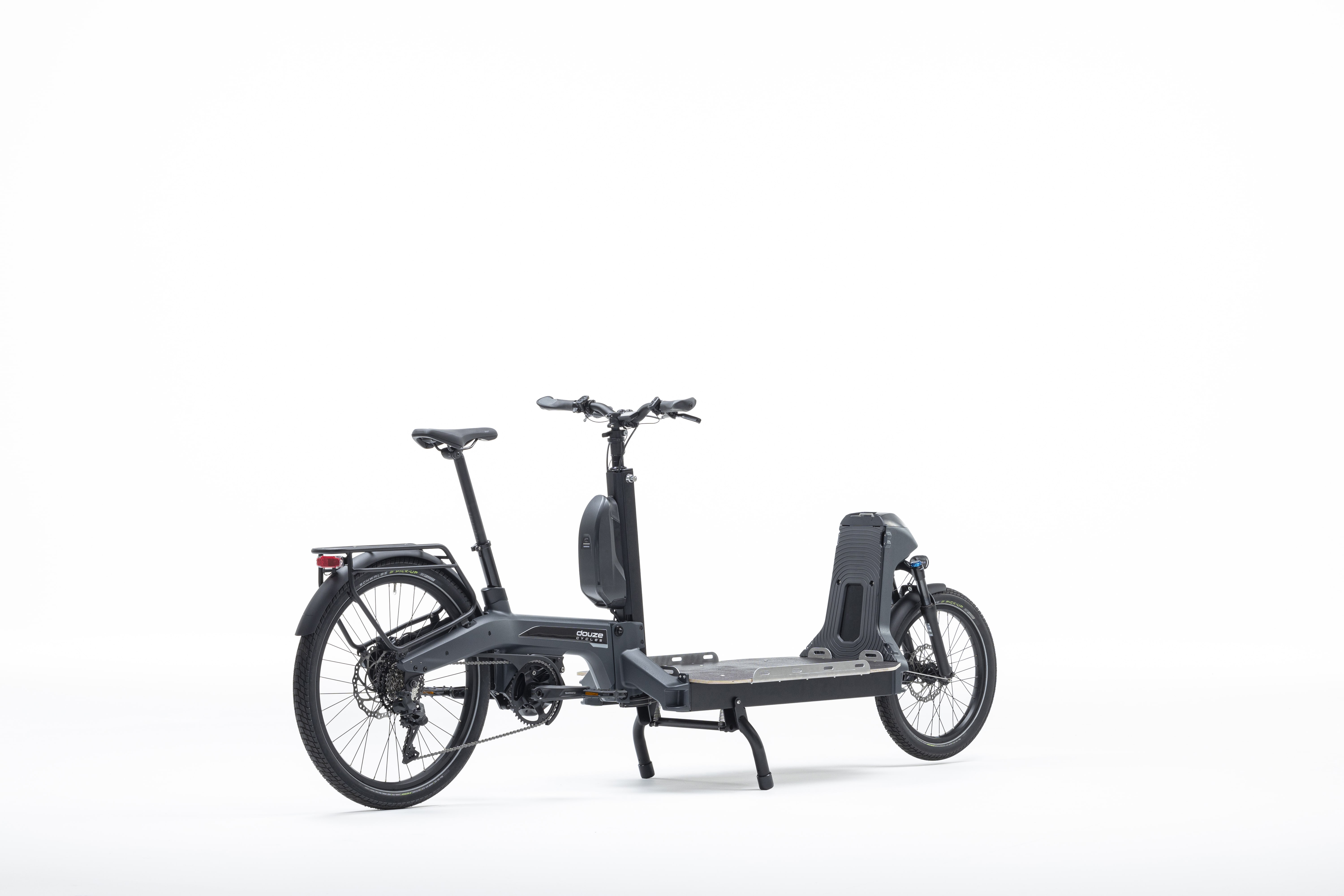 a black and silver bicycle